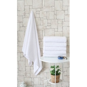 Otel Banyo Havlusu 70*140 Beyaz 400 gr