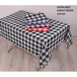 toptan sofra bezi 150*150 kareli desen